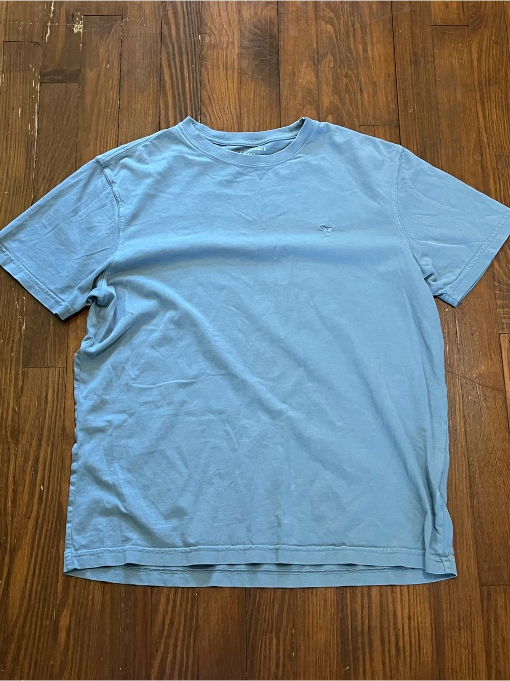 American Eagle Outfitters Men's Short Sleeve Crew T-Shirt in Light Blue